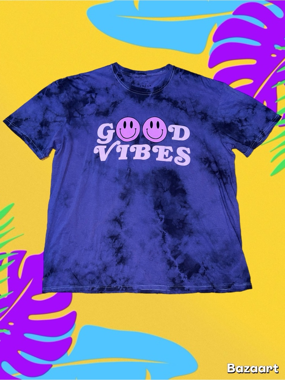 PS/LA “Good Vibes” Smiley Purple Shirt